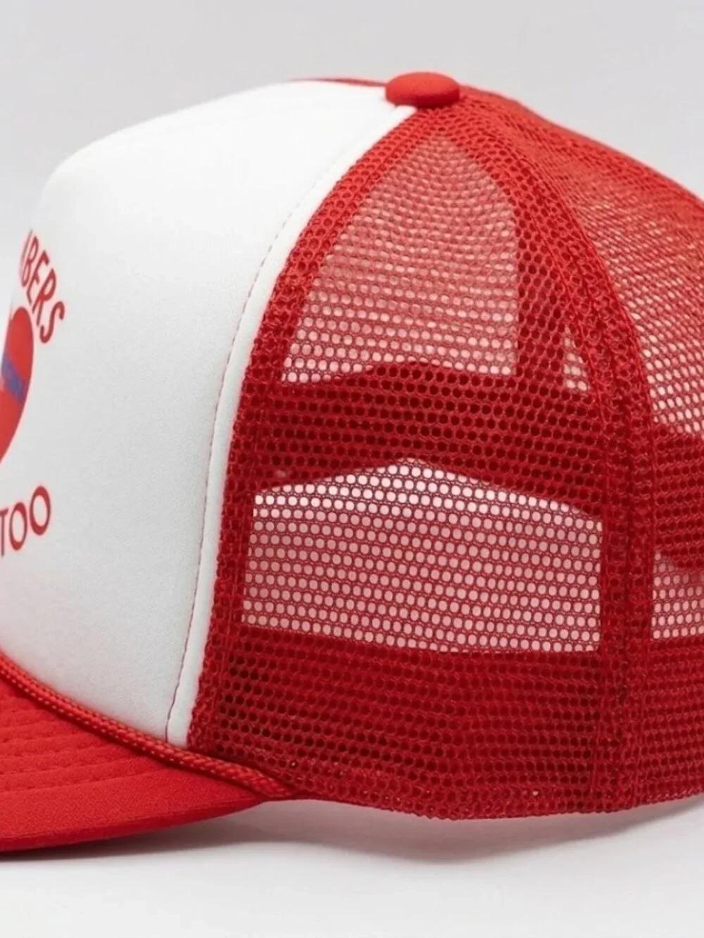 Retro Plumbers Need Love Too Foam Trucker Hat Red White Rope Snapback Cap New